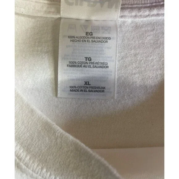 Proud To Be An American T-Shirt Mens XL Gildan White Cotton Blend U.S. Flag - Picture 8 of 8